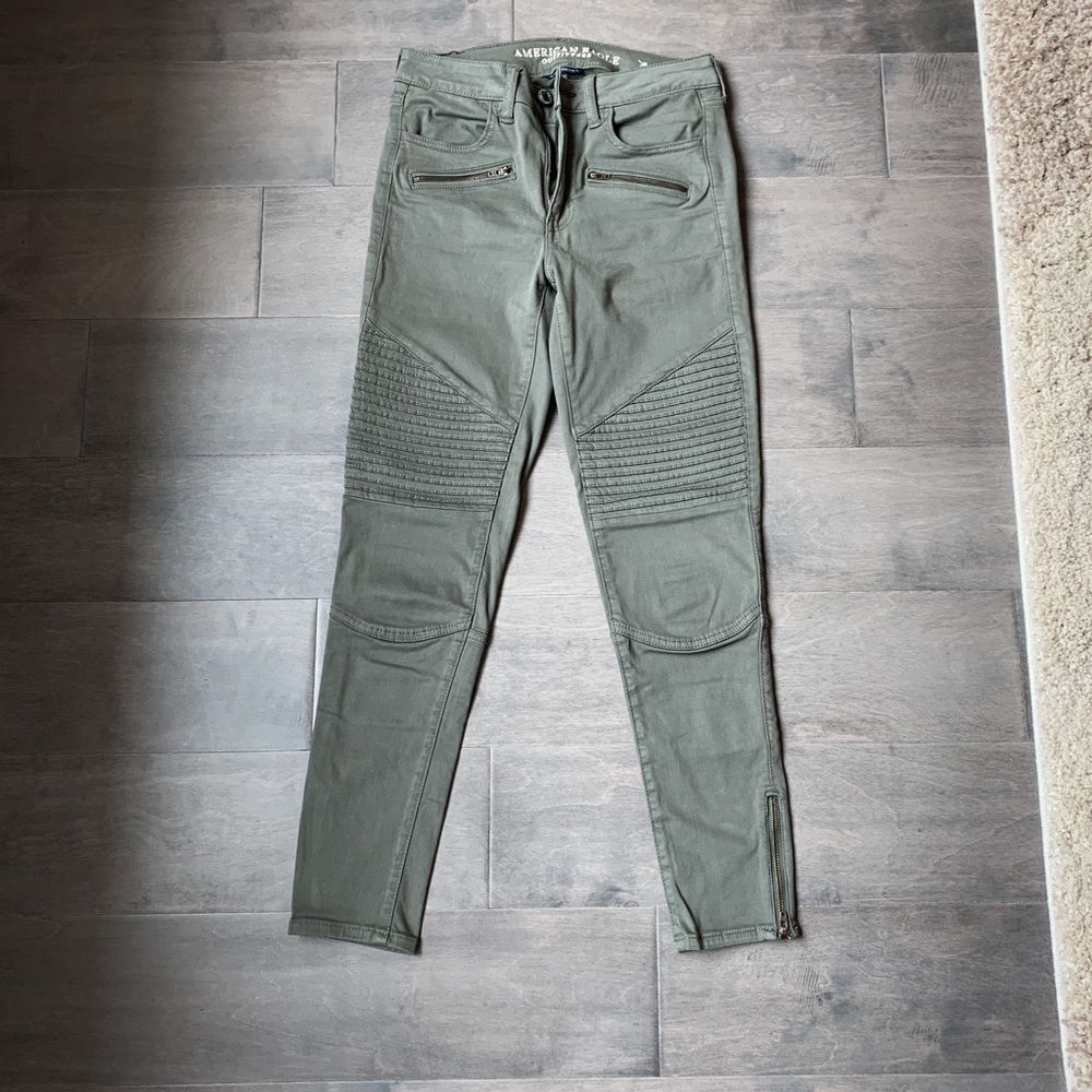 AE High-Rise Moto Jeggings